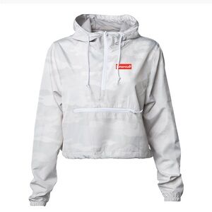 TUNERCULT LADIES CROP CAMO WINDBREAKER JACKET L